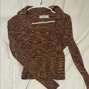 Abercrombie & Fitch Brown Knit Shirt